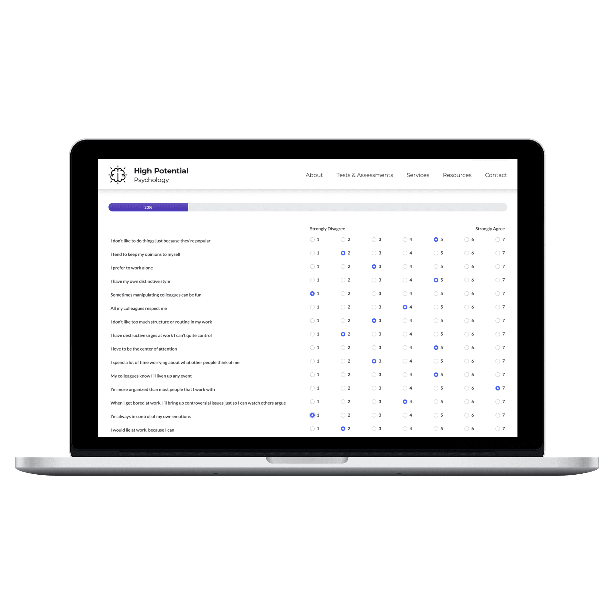 Macbook Pro Questionnaire